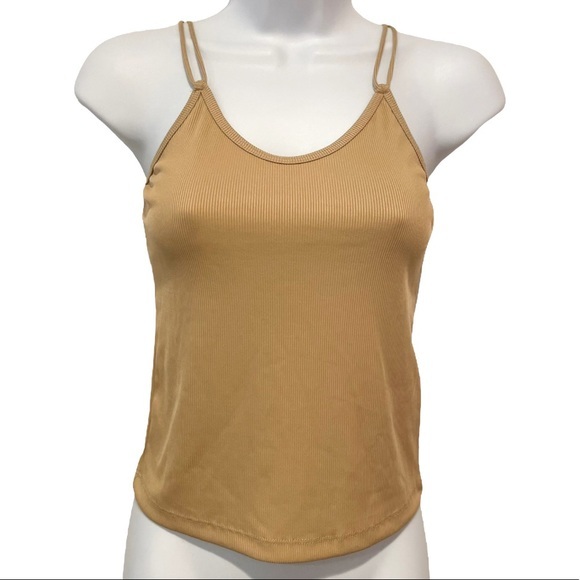 VERO MODA Rib Singlet Sleeveless Top Women Beige - XS - Picture 2 of 3